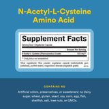 Capsules NAC 500 mg Natural Factors ouvertes, utilisation simple.