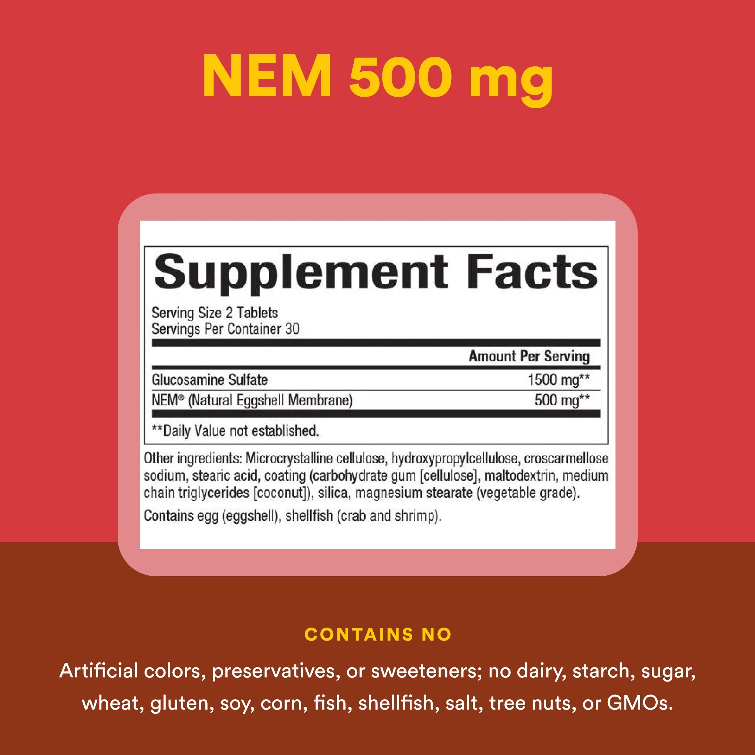 Natural Factors NEM Knee & Joint, capuchon: emballage sécurisé et pratique.