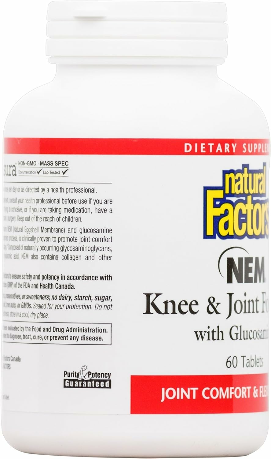 Natural Factors NEM Knee & Joint, résultats potentiels: flexibilité et confort à explorer.