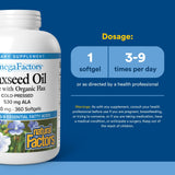 Natural Factors Omega Factors pressee-a-froid – huile préservant les acides gras essentiels