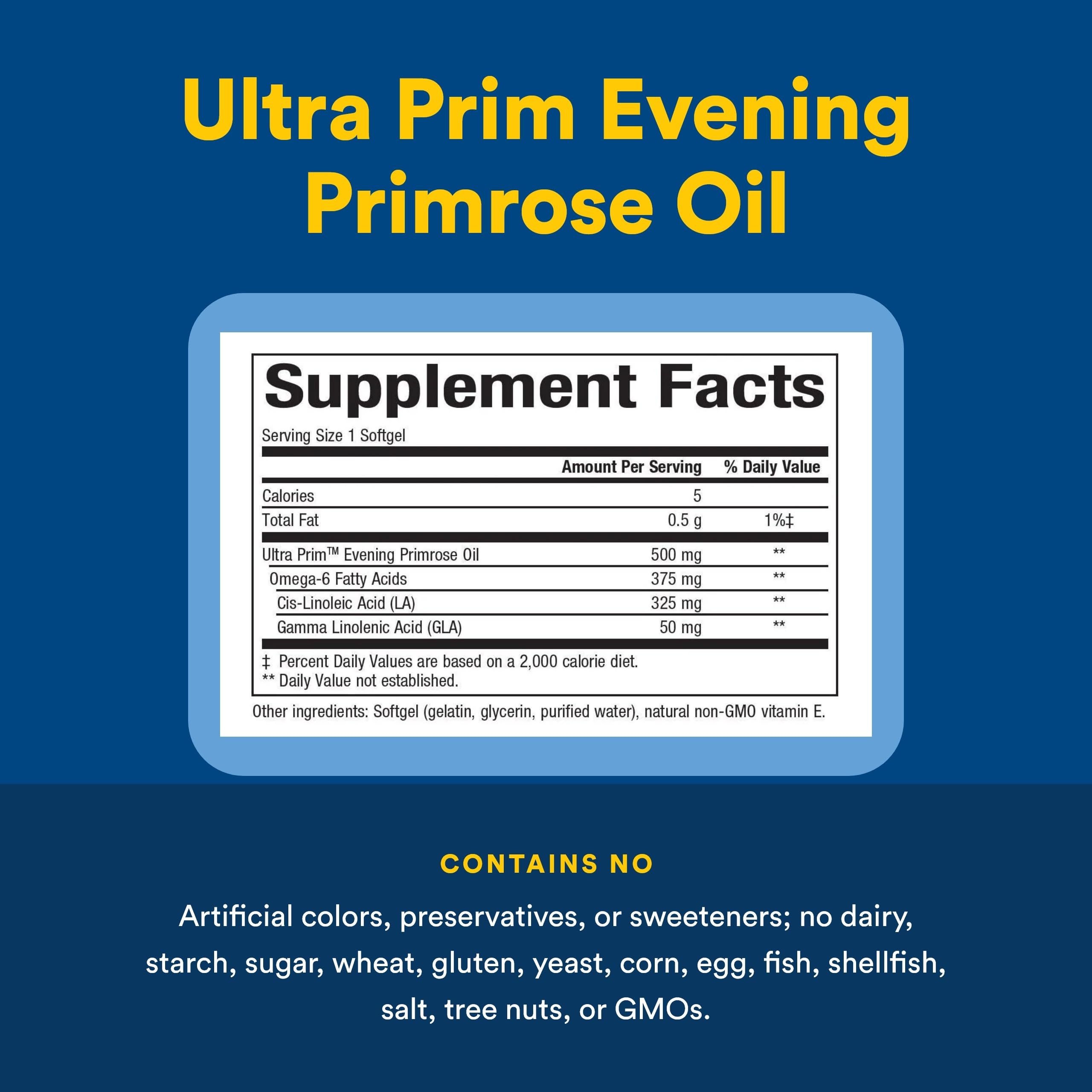 Natural Factors Omega Factors Ultra Prim — certification ISURA affichée sur l'emballage.