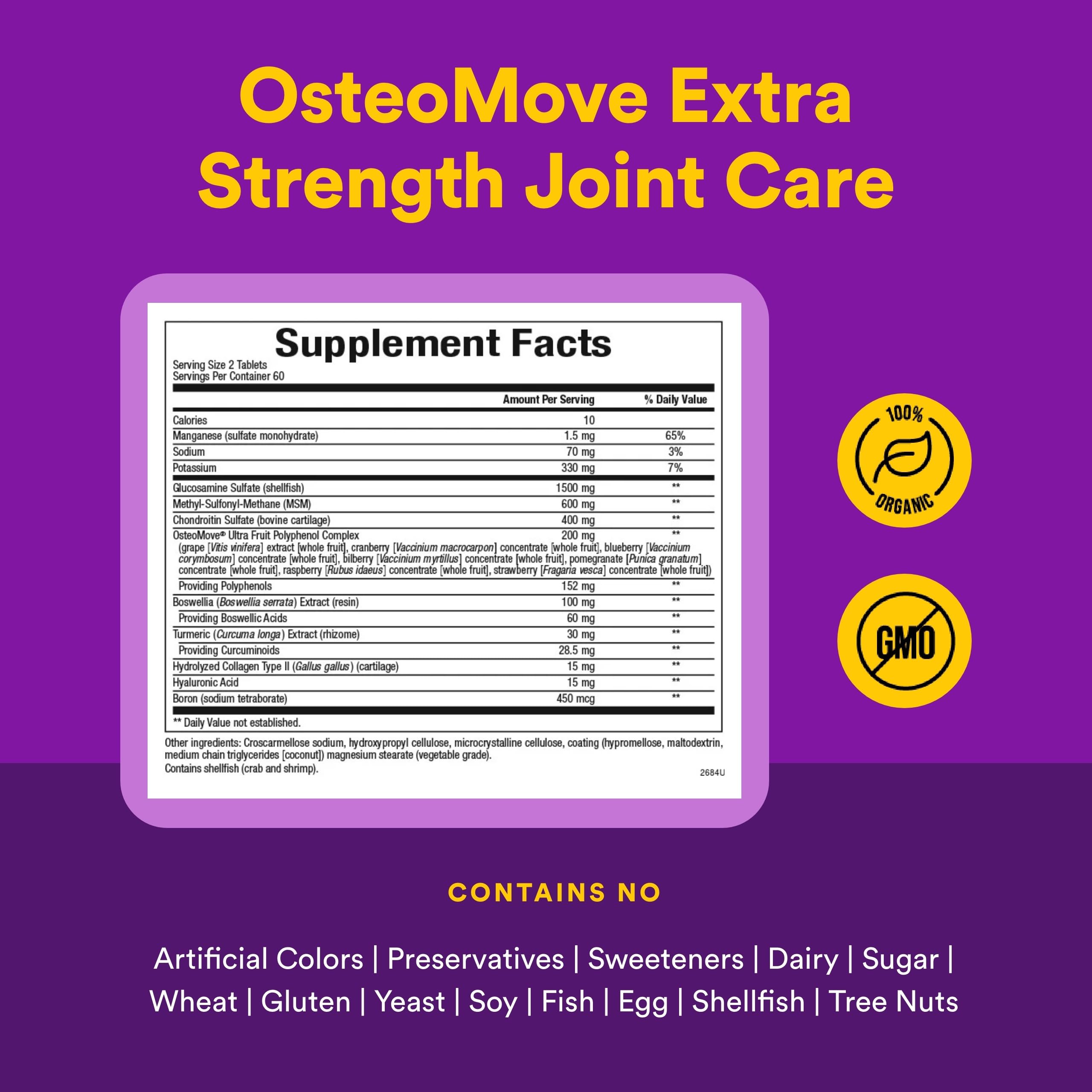Natural Factors OsteoMove bouteille ouverte facilitant la prise quotidienne.