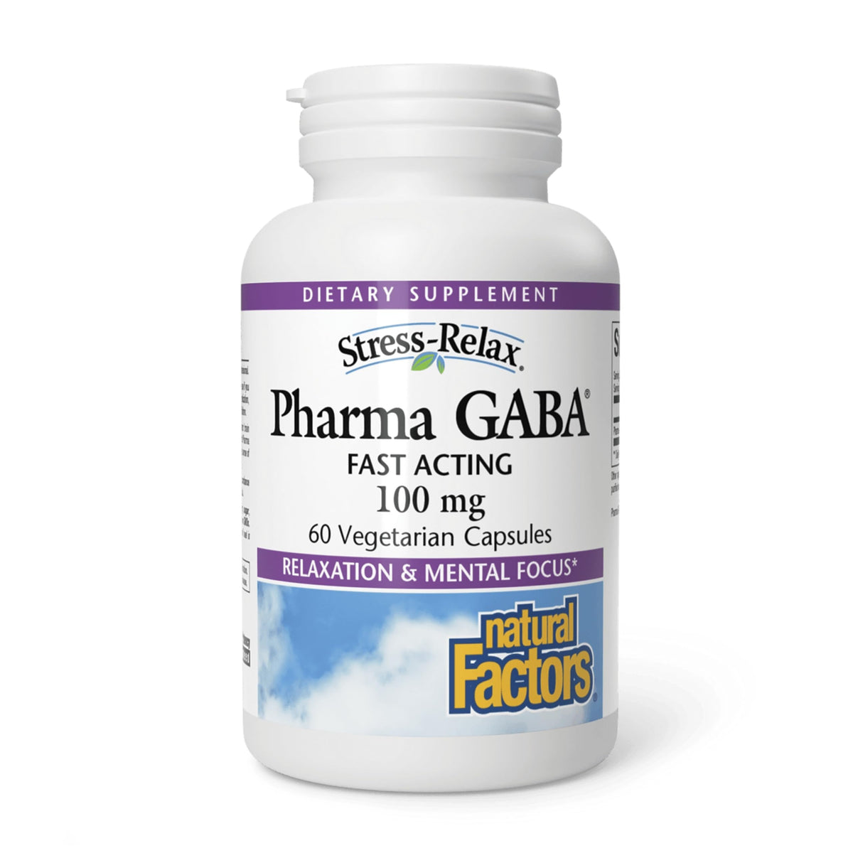 Natural Factors Pharma GABA, tablette à mâcher, soutien potentiel au sommeil et à la concentration