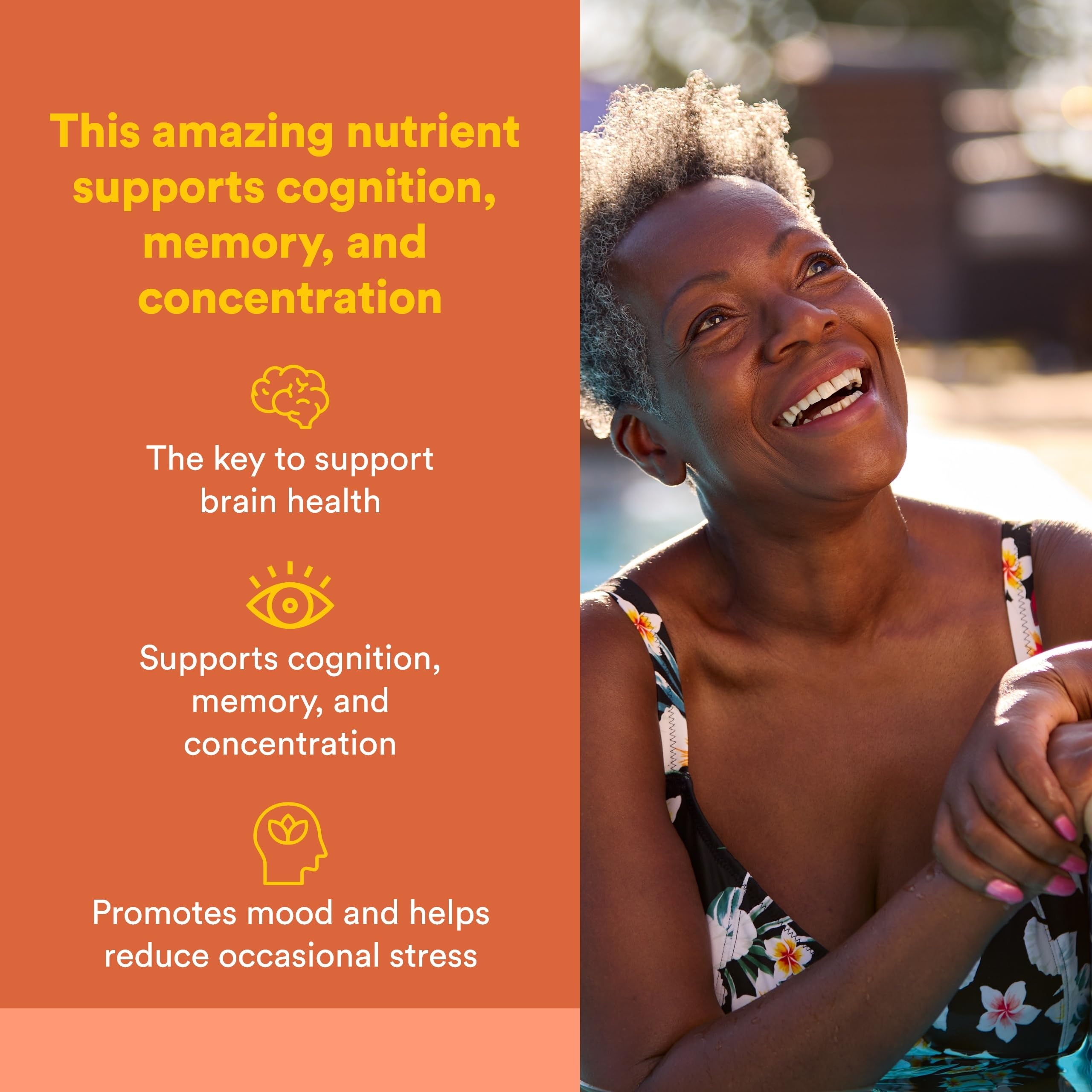 Natural Factors Phosphatidylserine, bouteille: formule sans soja et sans gluten.