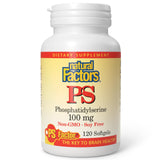 Natural Factors Phosphatidylserine: bouteille, soutien potentiel mémoire et concentration