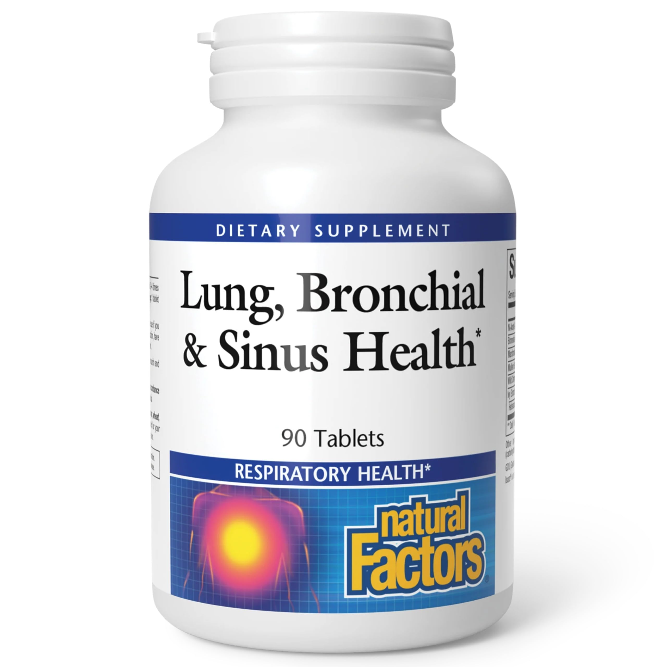 Natural Factors Poumons Sains Tablettes: peut soutenir les poumons et le système respiratoire