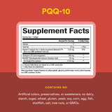 Natural Factors PQQ-10: absorption élevée grâce à la formulation fermentée.