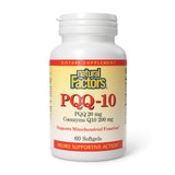 Natural Factors PQQ-10: bouteille de gélules, soutien énergétique.