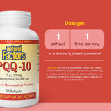 Natural Factors PQQ-10: énergie-cellulaire et vitalité potentielles au quotidien.