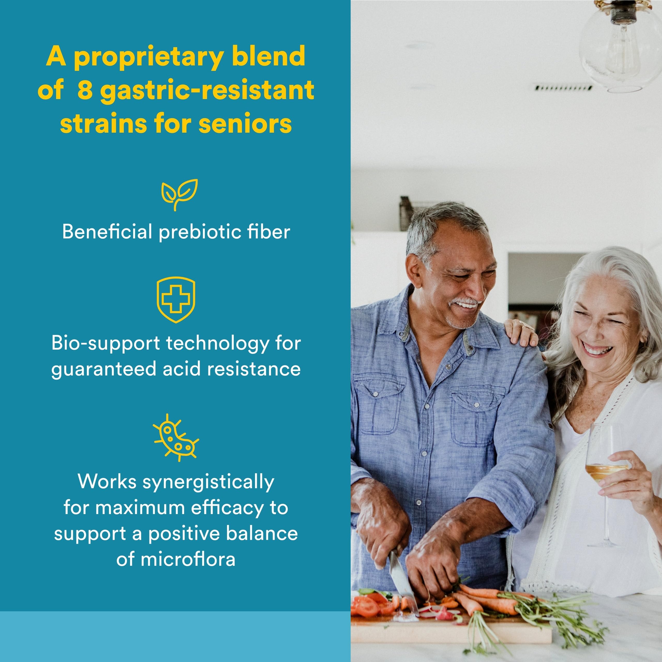 Natural Factors Probiotic Senior gélules, routine facile pour une digestion équilibrée.
