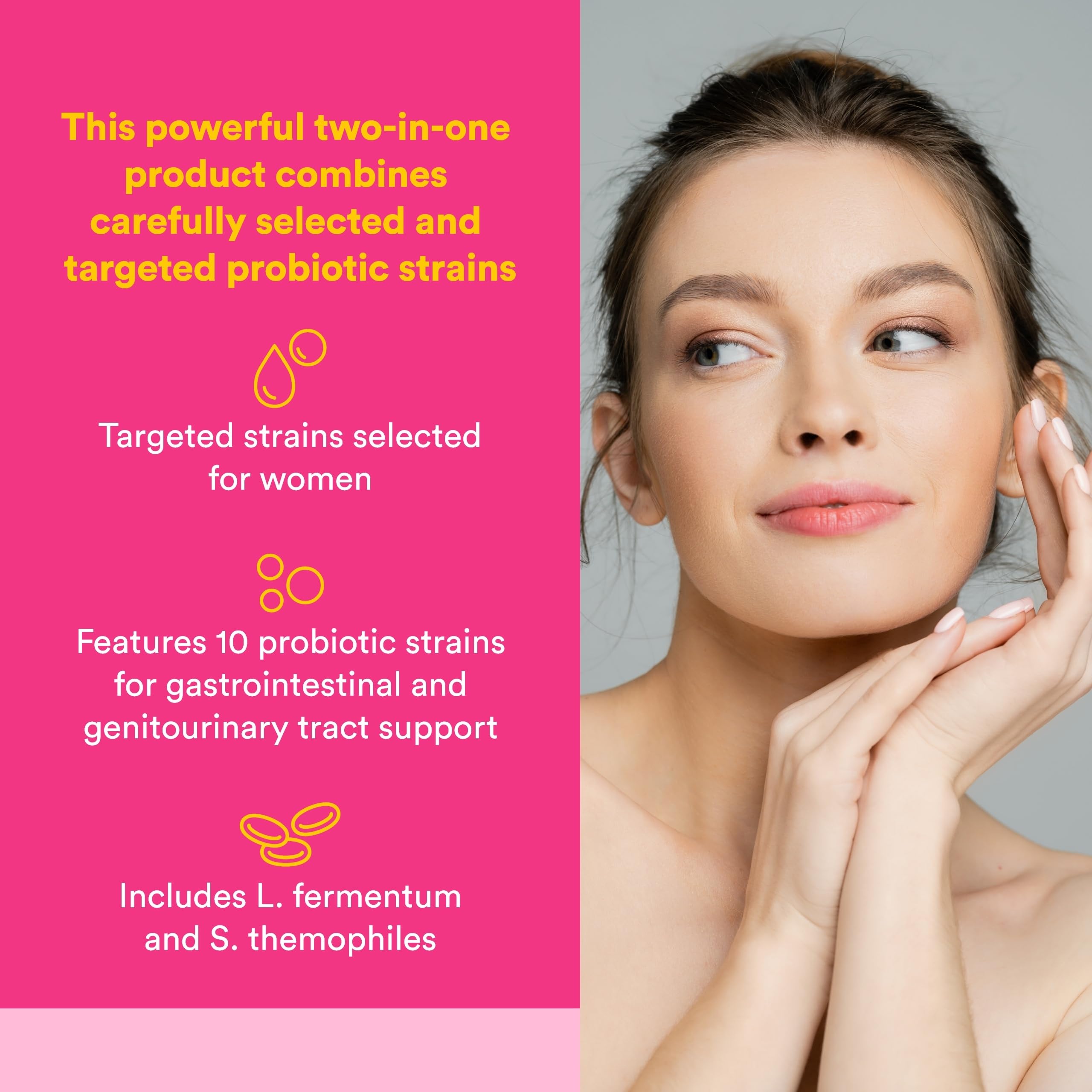 Natural Factors Probiotique Femmes – capsules végétariennes adaptées à un usage quotidien