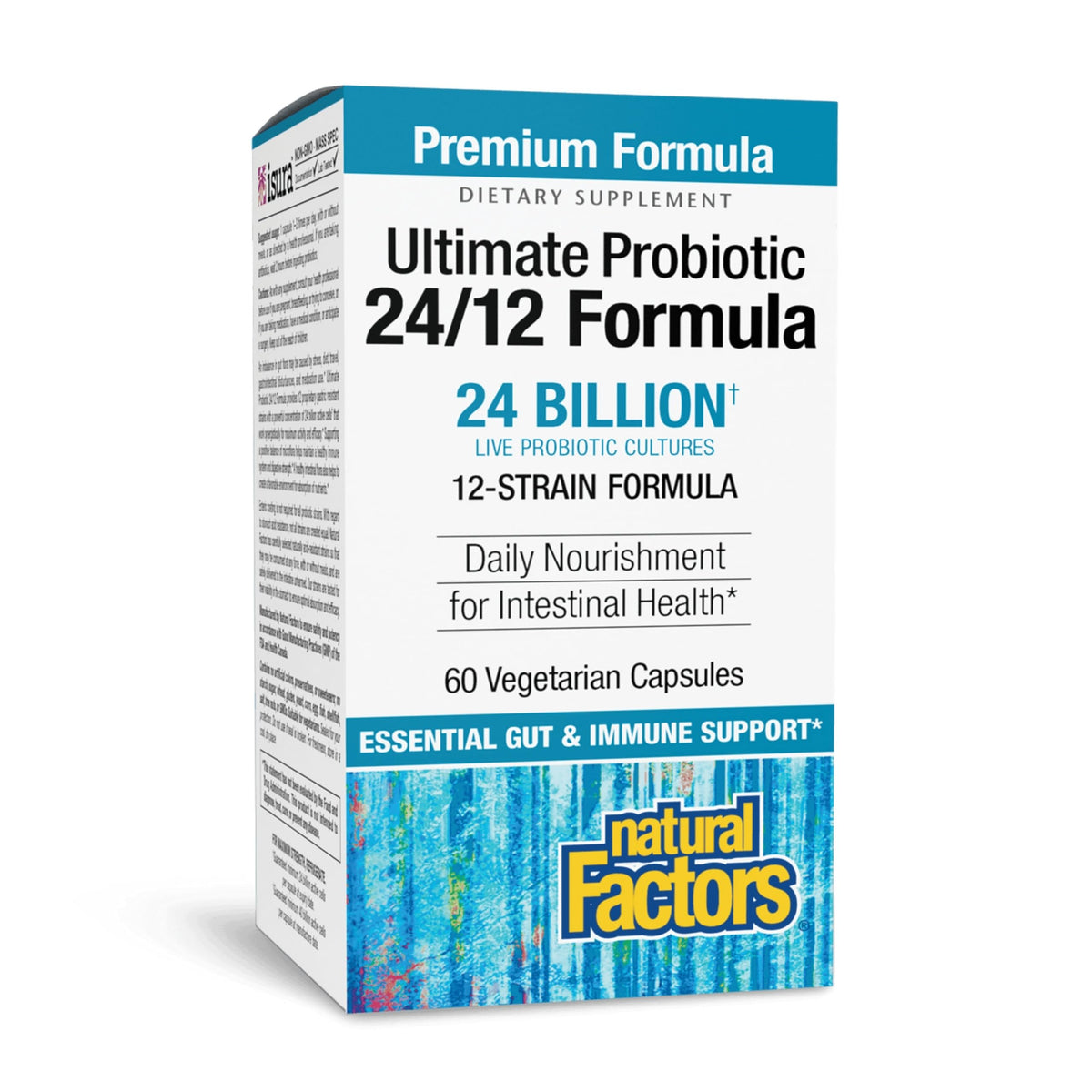 Natural Factors Probiotique Ultime 24/12 – bouteille soutenant l'équilibre intestinal au quotidien.