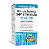 Natural Factors Probiotique Ultime 24/12 – bouteille soutenant l'équilibre intestinal au quotidien.