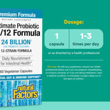 Natural Factors Probiotique Ultime 24/12 – gélules faciles à avaler pour une digestion harmonieuse.