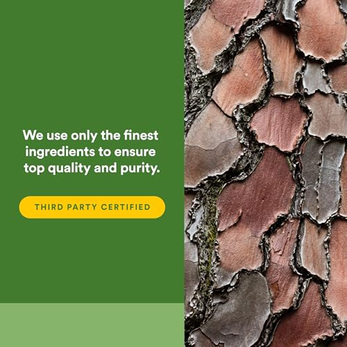 Natural Factors Pycnogenol – étiquette détaillée et informations vegan et sans OGM.