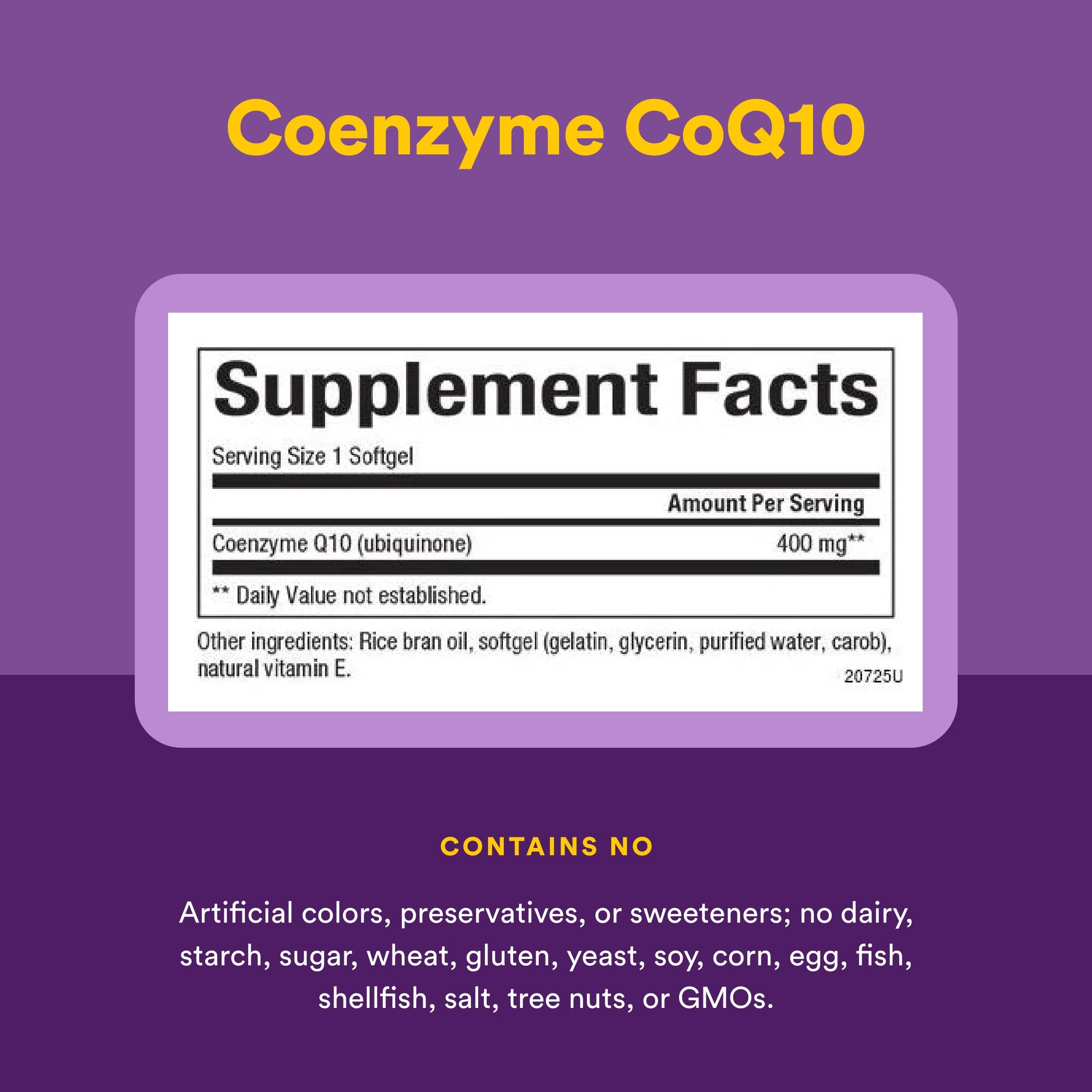 Natural Factors Coenzyme Q10: peut contribuer au fonctionnement cardiaque sain et à la vitalité.