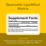 Natural Factors Quercetine Lipomicel Immunité: soutien potentiel des défenses naturelles.
