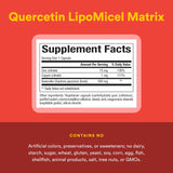 Natural Factors Quercétine zinc cuivre – tableau nutritionnel informatif pour les minéraux.