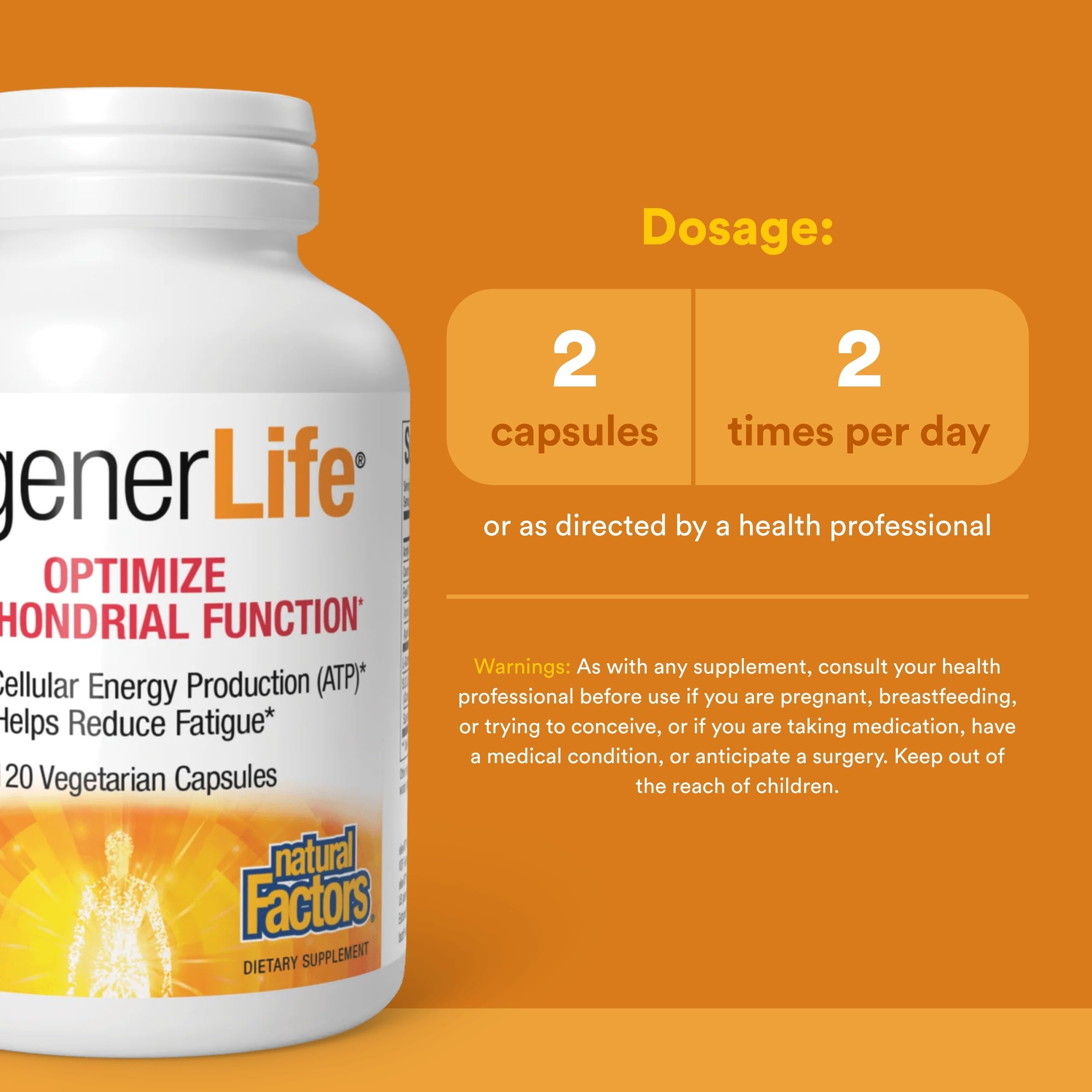 RegenerLife Natural Factors: verre d’eau avec la boisson dissoute et prête à boire.