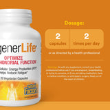 RegenerLife Natural Factors: verre d’eau avec la boisson dissoute et prête à boire.