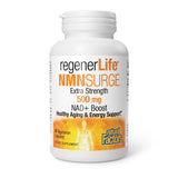 Natural Factors Regenerlife NMN – Bouteille 500 mg soutient l'énergie potentielle.