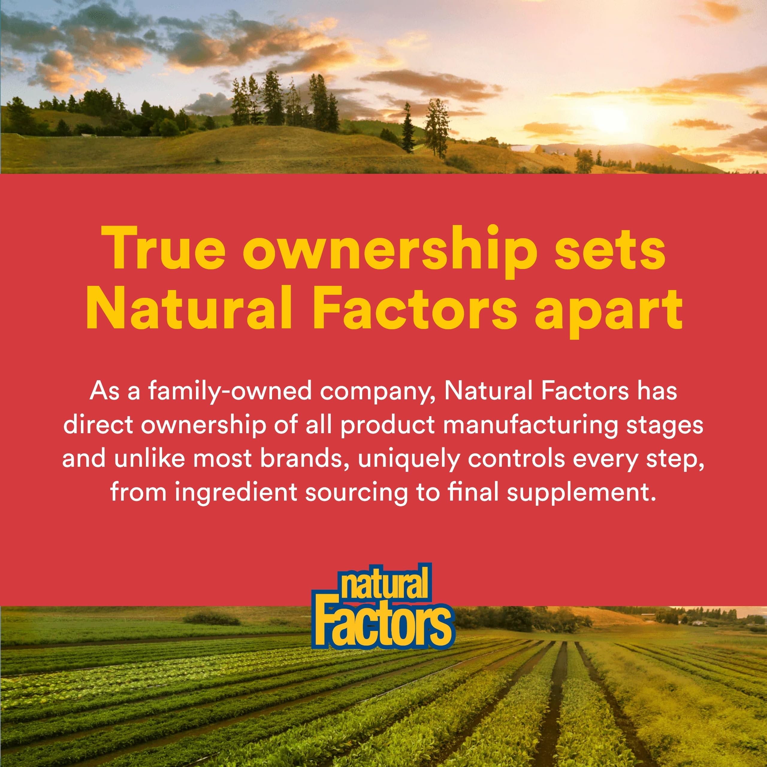 Natural Factors Rutin production locale, rappel de l'approvisionnement responsable.