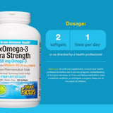 RxOmega-3 DHA et EPA, focus sur les acides gras, soutien potentiel cerveau et cœur.