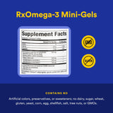 gros plan sur l'emballage rxomega3 mini-gels écoresponsable