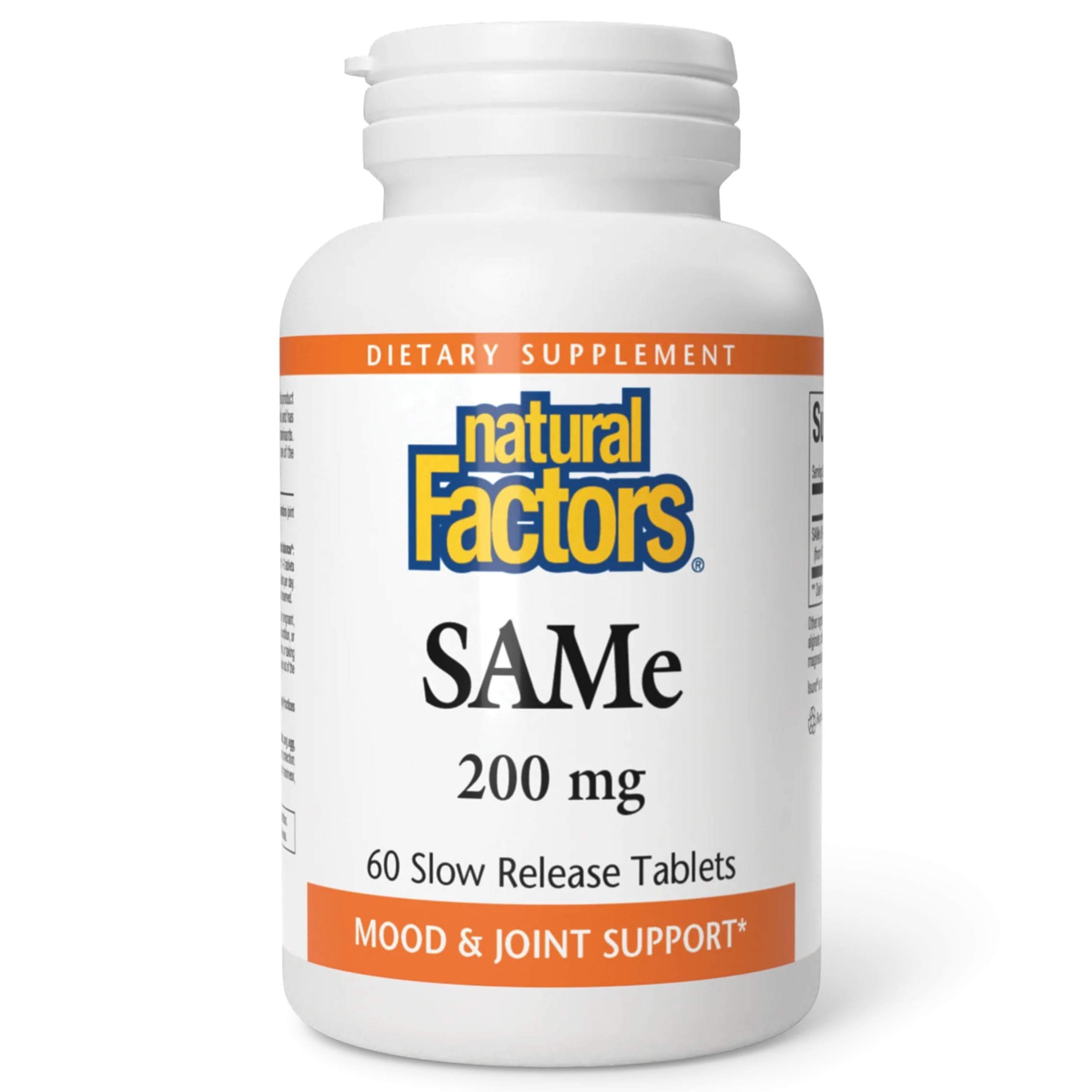 Natural Factors SAMe 200 mg – boîte élégante pour le bien-être quotidien