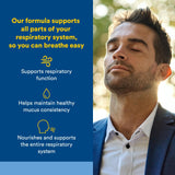 Natural Factors sinus-bronches-ensemble : soutien des voies respiratoires tout au long de la journée.