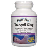 Natural Factors Stress-Relax comprimé à mâcher pour un sommeil tranquille et réparateur.