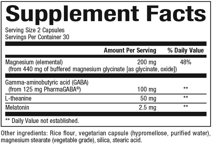 Natural Factors Stress-Relax Magnésium Glycinate, gélules, peut augmenter le temps de sommeil global.