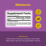 Natural Factors Stress-Relax Mélatonine, gros plan sur la tablette menthe.