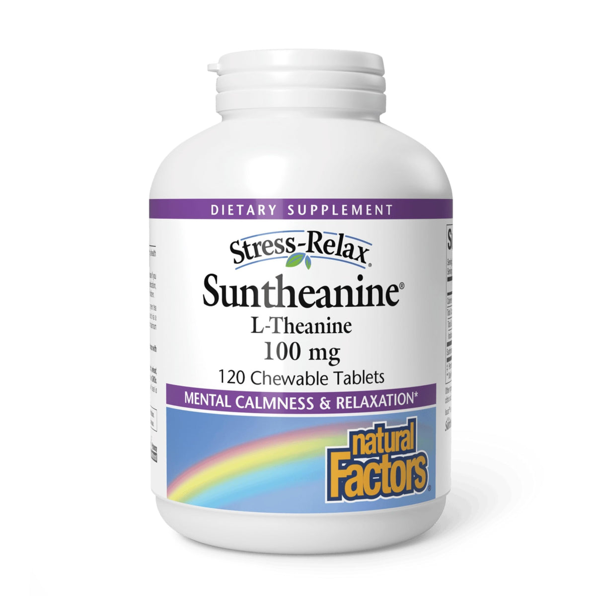 Natural Factors Suntheanine – emballage clair pour esprit calme sans somnolence
