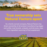 Logo Natural Factors – marque engagée et traçabilité complète