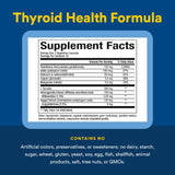 Emballage Natural Factors Thyroid Health Formula, design clair et informations utiles.