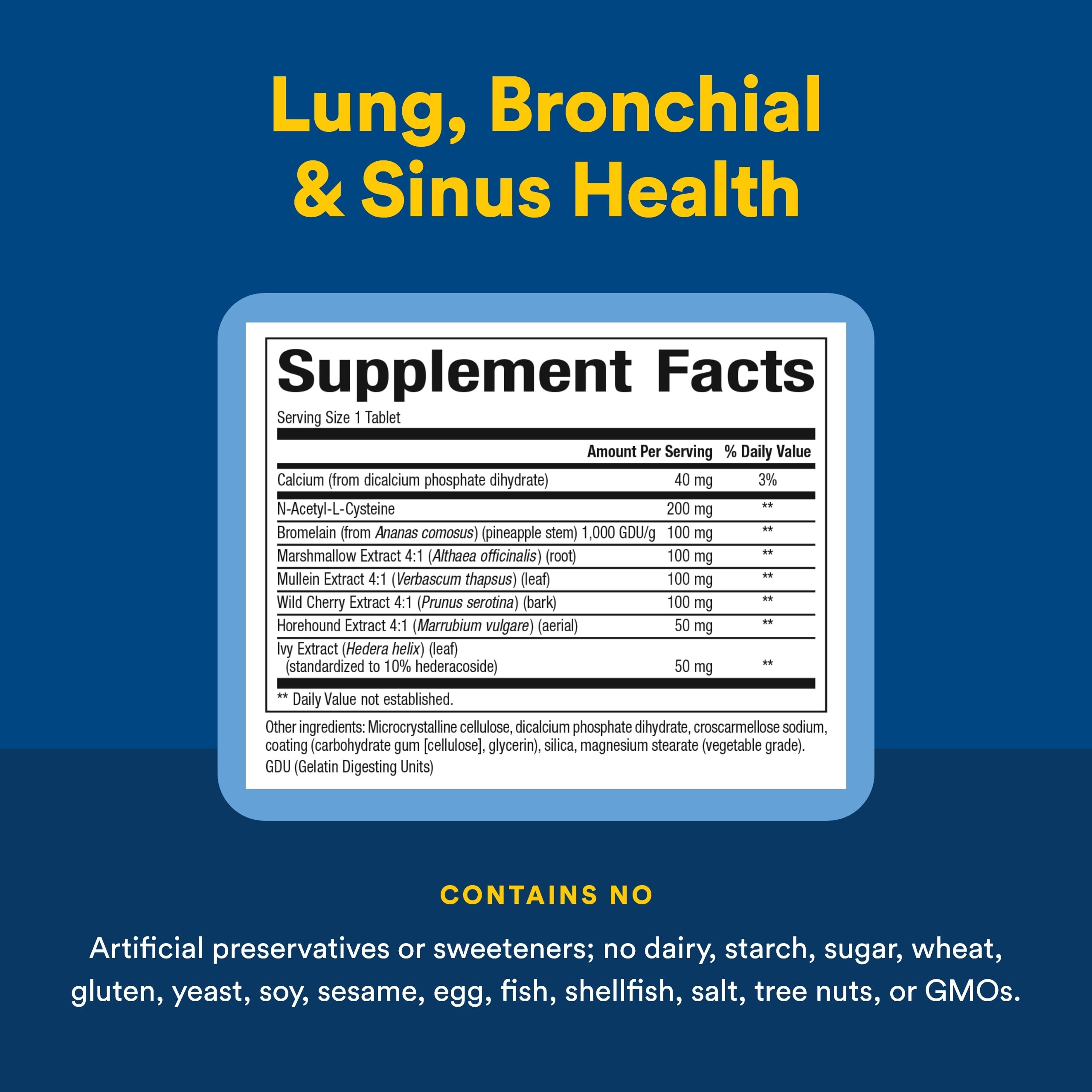 Natural Factors Tissu Pulmonaire Sain Tablettes: peut contribuer à la santé des tissus pulmonaires