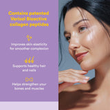 Texture fine de la poudre grenade Natural Factors Total Body Collagen