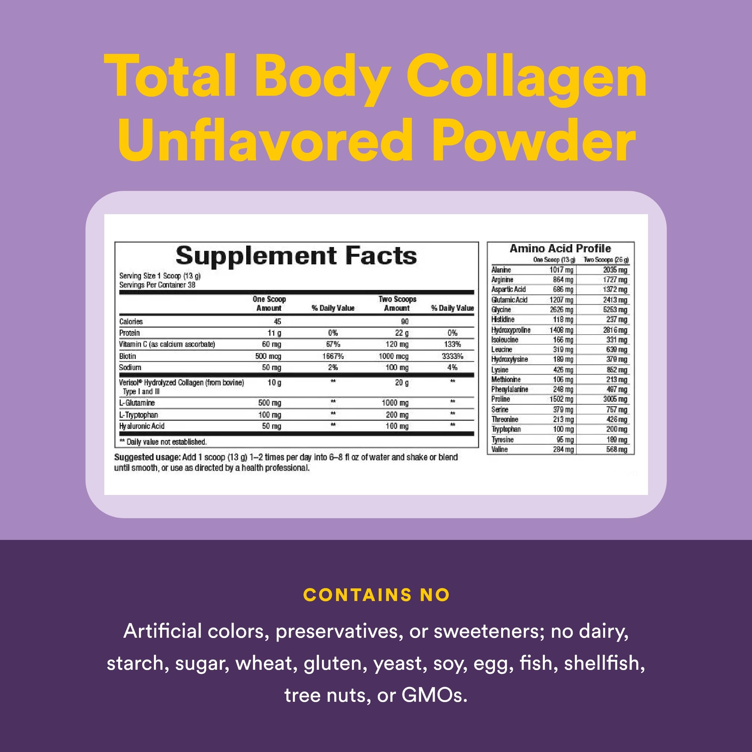 Natural Factors Total Body Collagen: préparation facile dans l’eau, boire après le mélange.