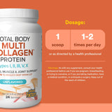 Natural Factors Total Body Multi-Collagen Poudre Sans Arôme: mélange neutre pour vos boissons