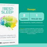 Natural Factors 3 Brains dosage quotidien – prise simple pour soutien nocturne potentiel