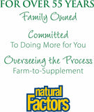 Natural Factors utilisation avec votre boisson préférée, adaptable à votre routine.
