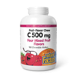 Vitamine C 500 mg Natural Factors en bouteille, format pratique et prêt à l’emploi