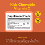 Natural Factors Vitamine C enfants, saveur pêche, galette croquante.