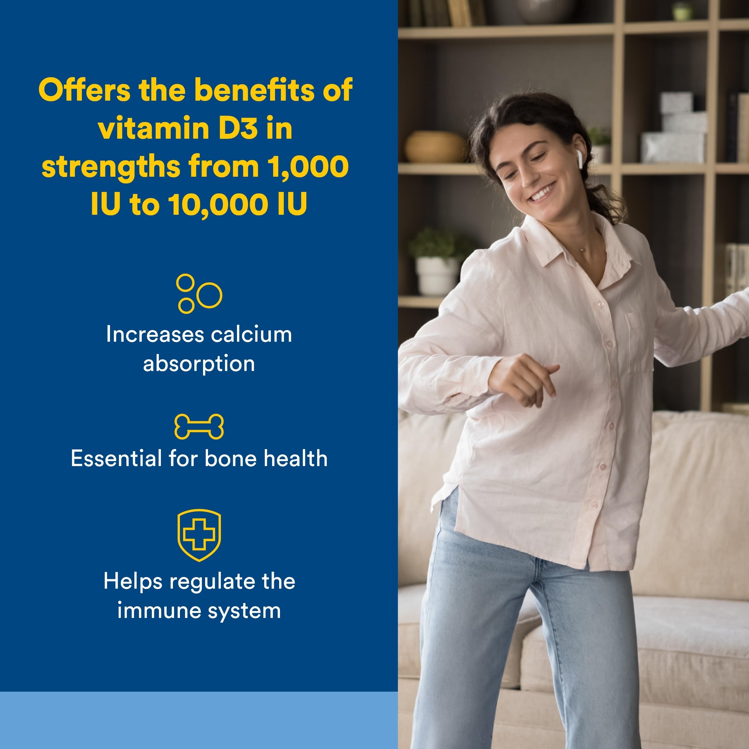 Natural Factors vitamine D3 5000 UI — capsules faciles à avaler pour absorption quotidienne