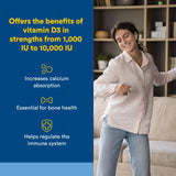 Natural Factors vitamine D3 5000 UI — capsules faciles à avaler pour absorption quotidienne