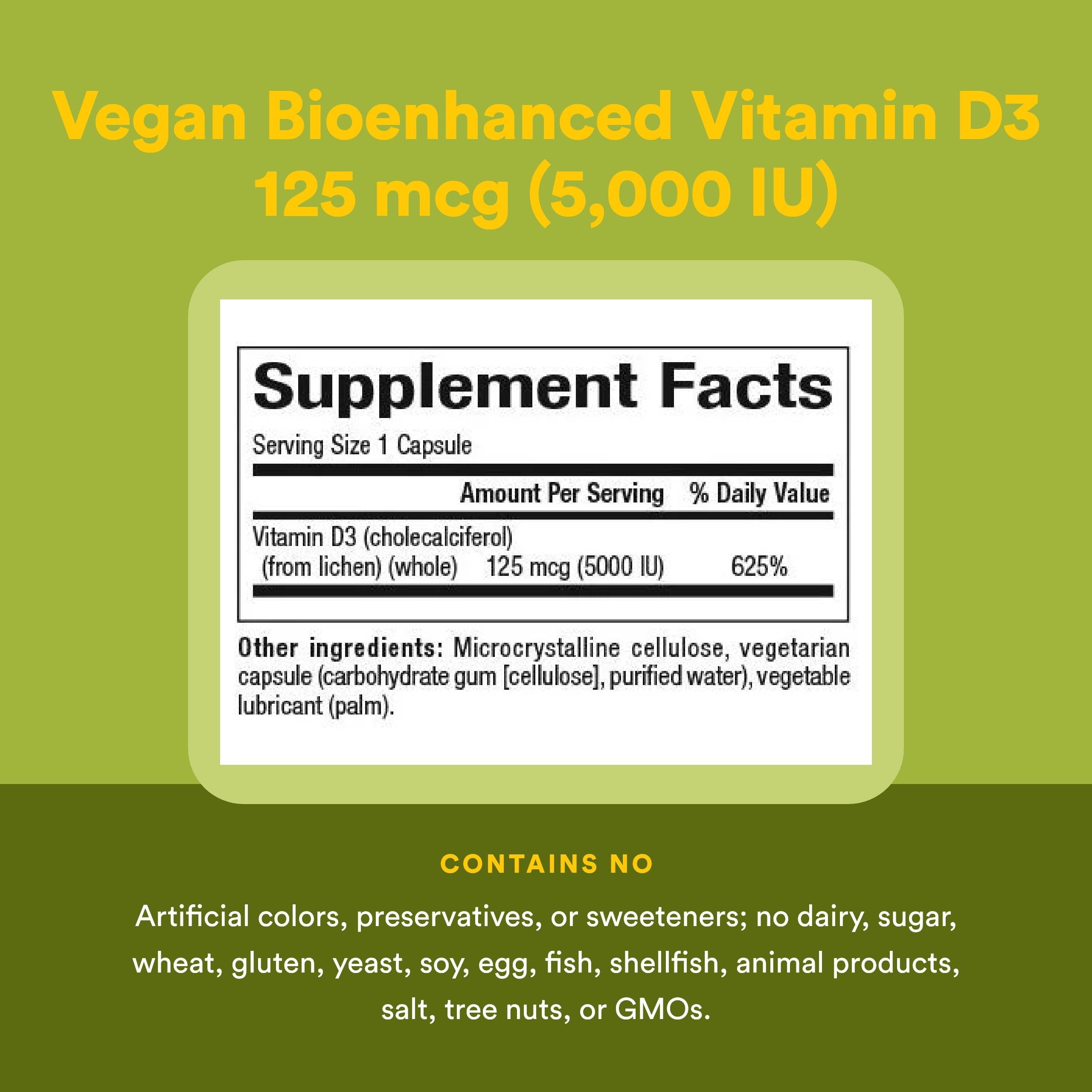 Natural Factors Vitamine D3 – boite-emballage pratique, identification rapide