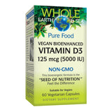 Natural Factors Vitamine D3 – bouteille véganes, soutien des os
