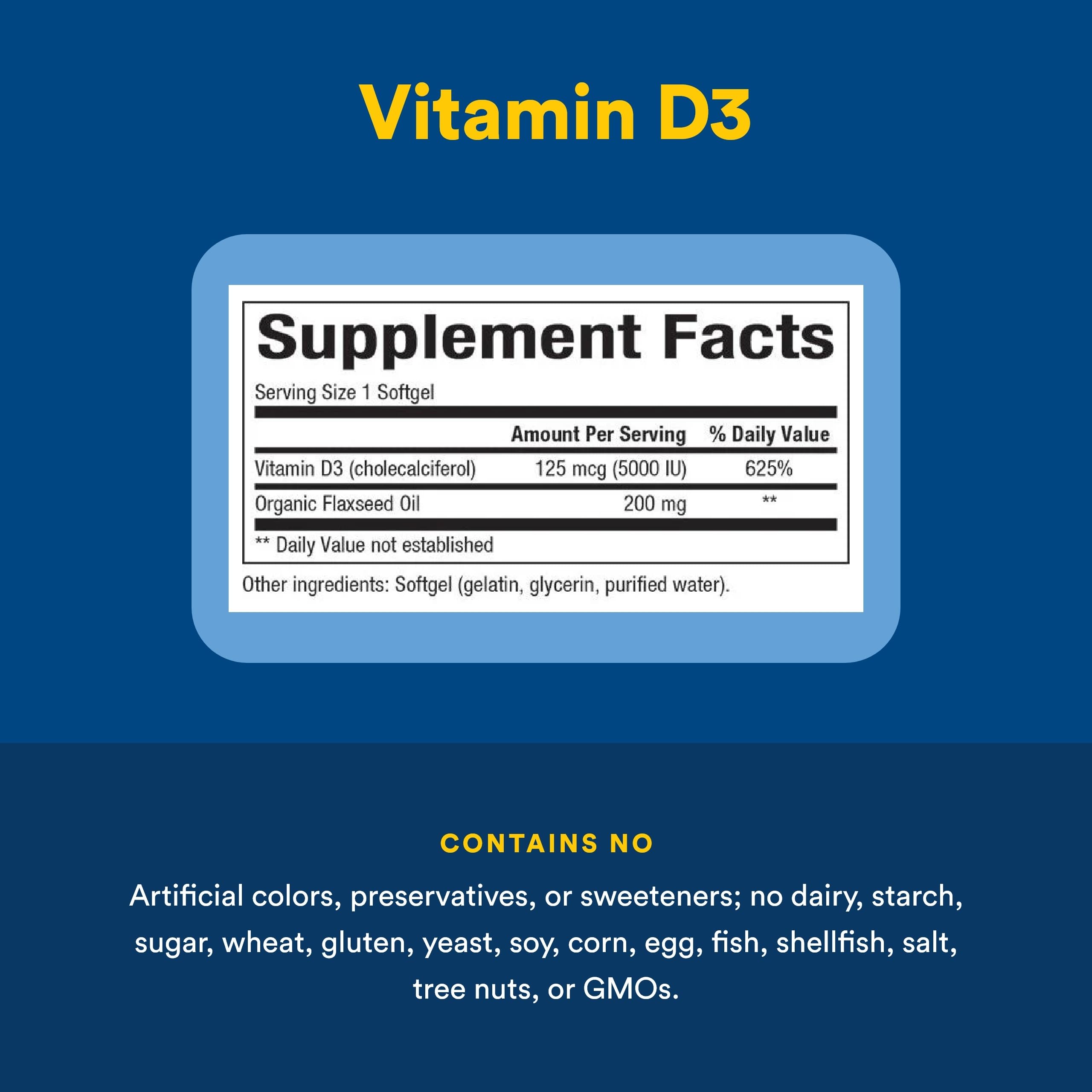 Natural Factors Vitamine D3 dosage quotidien facile à avaler