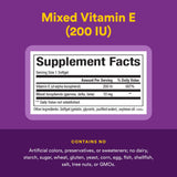 Natural Factors Vitamin E Mixte – emballage recyclable et traçabilité.